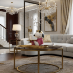 dog butler statue sculpture with storage tray modern resin decor by luxeholic