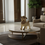 life size realistic pug dog sculpture statue luxury hand painted canine home decor by luxeholic