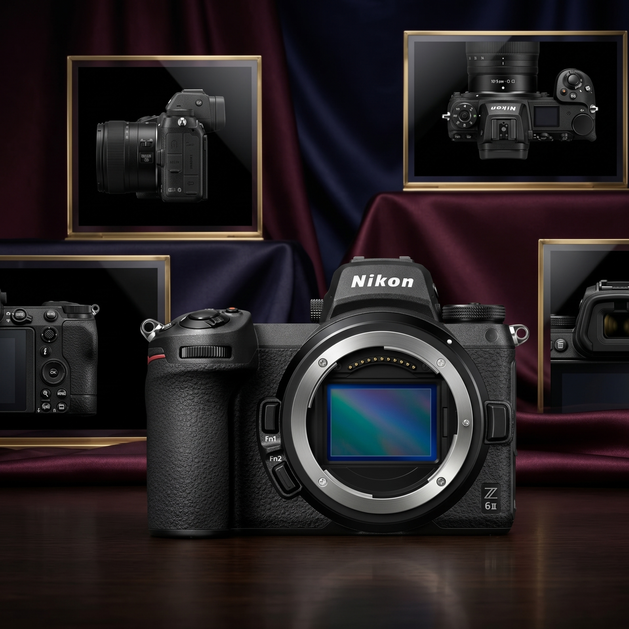 nikon z6 ii mirrorless digital camera (body only) with additional rechargeable li ion battery