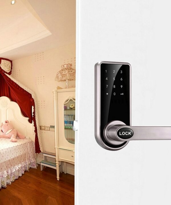 OS8818 Password + Key + Sensor Card Zinc Alloy Electronic Door Lock Touch Screen Electronic Code Lock