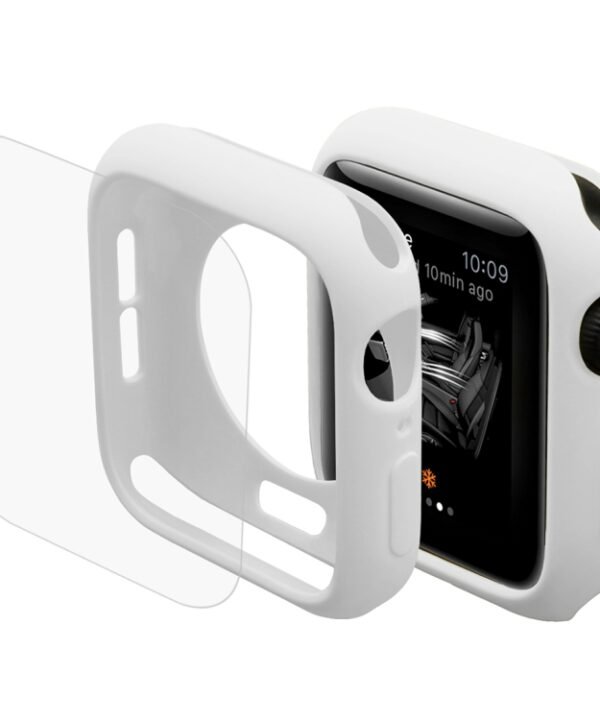 ENKAY Hat-Prince 2 in 1 TPU Semi-clad Protective Shell + 3D Full Screen PET Curved Heat Bending HD Screen Protector for Apple Watch Series 6 / 5 / 4 / SE3 / 2 / 1 40mm, 40mm