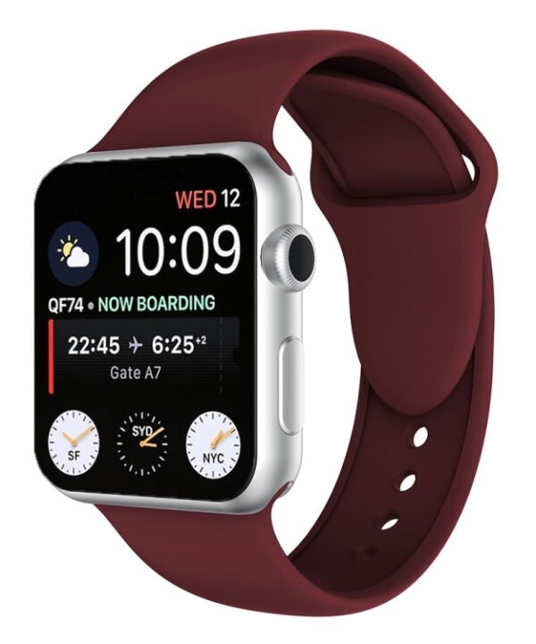 Double Rivets Silicone Watch Band for Apple Watch Series 3 & 2 & 1 38mm, Apple Watch 38mm