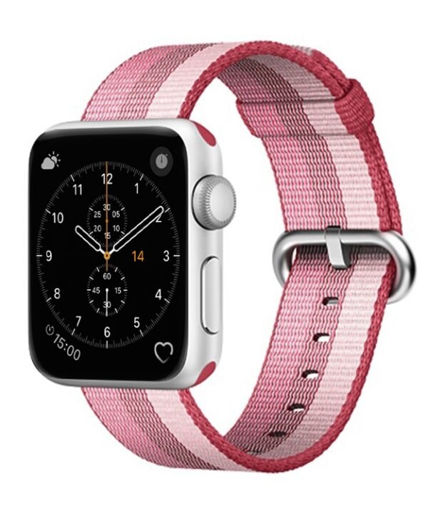 For Apple Watch 42mm Stripe Woven Nylon Watch Band, For Apple Watch 42mm
