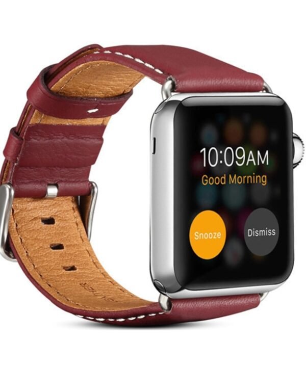Denior Environmental Luxury Car Watch Leather Watch Band for Apple Watch Series 10 42mm / 9&8&7 41mm / SE 3&SE 2&6&SE&5&4 40mm / 3&2&1 38mm