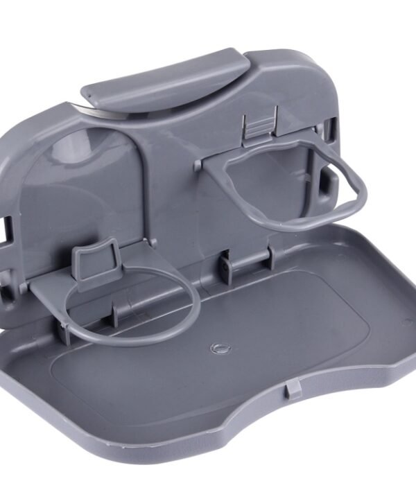 Folding Car Auto Back Seat Table Drink Food Cup Tray Holder Stand Desk, Black, Gray, Beige
