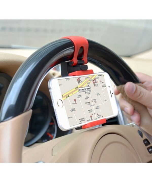 Steering Wheel Bracket Snaps Navigation, For iPhone, Galaxy, Huawei, Xiaomi, LG, HTC and Other Smart Phones