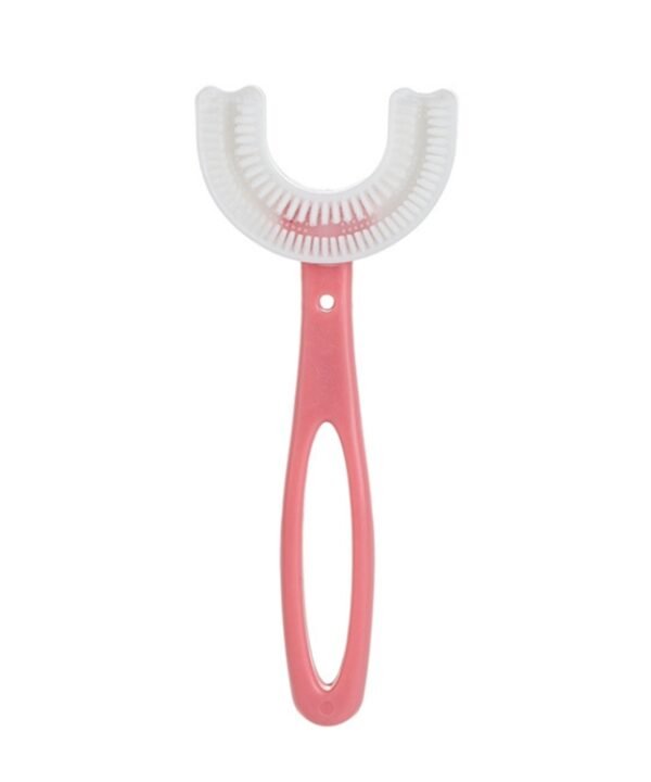 10 PCS U-shaped Children Baby Hand-held Soft Toothbrush Brushing Artifact for 6-12 Years Old, Style: Straight Handle, Straight Handle