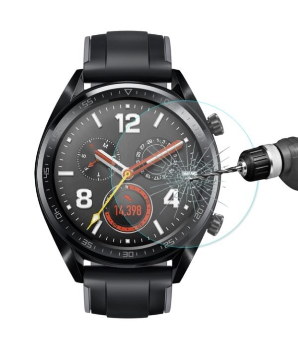 ENKAY Hat-Prince 0.2mm 9H 2.15D Curved Edge Tempered Glass Film for Huawei Watch GT 46mm