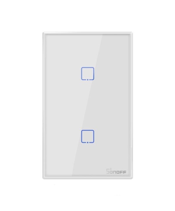 Sonoff T2 Touch 120mm Tempered Glass Panel Wall Switch Smart Home Light Touch Switch, Compatible with Alexa and Google Home, AC 100V-240V, US Plug