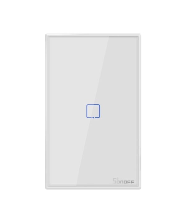 Sonoff T2 Touch 120mm Tempered Glass Panel Wall Switch Smart Home Light Touch Switch, Compatible with Alexa and Google Home, AC 100V-240V, US Plug