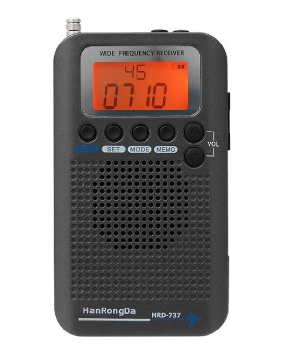 HRD-737 Portable Aircraft Band Radio Wide Frequency Receiver