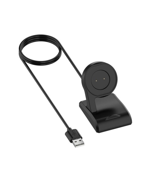 For Amazfit A1918 Portable Smart Watch Cradle Plastic Vertical Seat Charger USB Charging Cable, Lenght: 1m