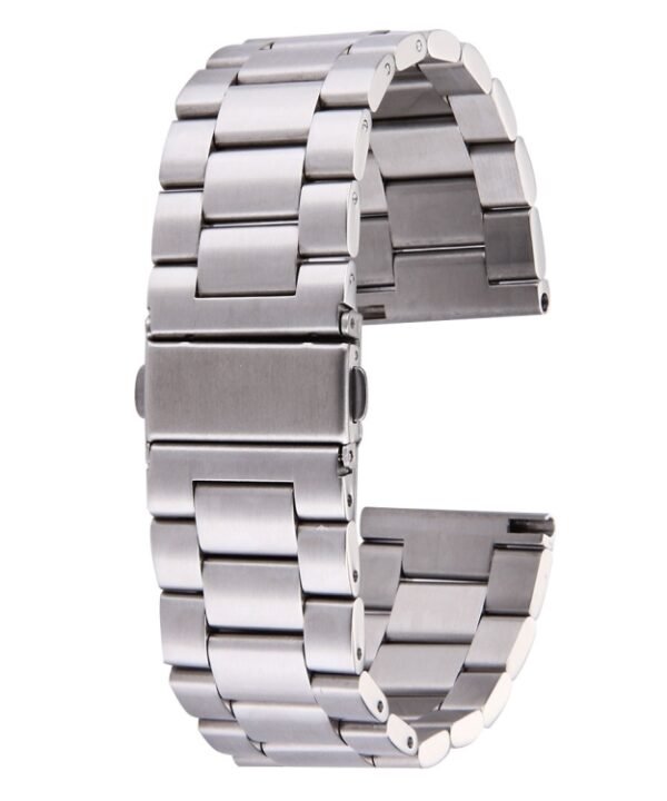 For Fitbit Blaze Smart Watch Butterfly Buckle 3 Beads Stainless Steel Watchband