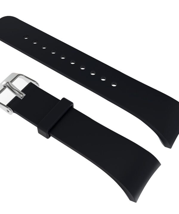Solid Color Leather Watch Band for Galaxy Gear Fit2 R360
