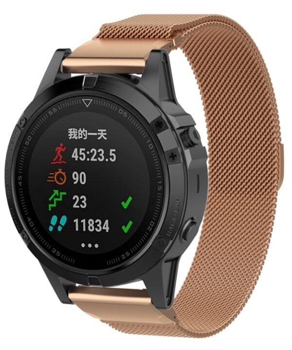 For Garmin Fenix 7S Milanese Watch Band, For Garmin Fenix 7S