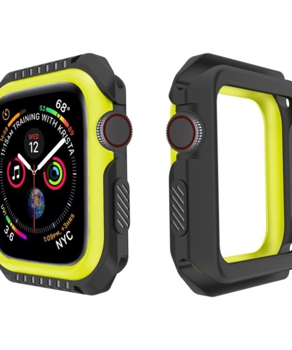 Smart Watch Shockproof Two Color Protective Case For Apple Watch Series 3 / 2 / 1 38mm, For Apple Watch Series 3 / 2 / 1 38mm (Black Yellow), For Apple Watch Series 3 / 2 / 1 38mm (Red Black), For Apple Watch Series 3 / 2 / 1 38mm (White Blue)...