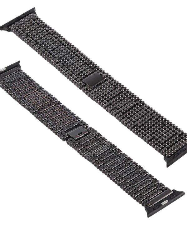 For Apple Watch Series 7 41mm / 6 & SE & 5 & 4 40mm / 3 & 2 & 1 38mm Nine Beads Stainless Steel Wrist Strap Watch Band, For Apple Watch Series 7 41mm / 6 & SE & 5 & 4 40mm / 3 & 2 & 1 38mm
