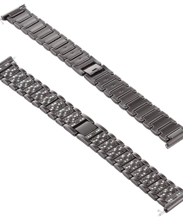 For Fitbit Versa Diamond-studded Stainless Steel  Watch Band