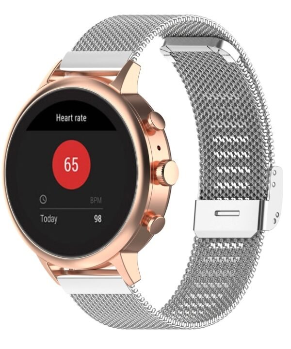 18mm Metal Mesh Wrist Strap Watch Band for Fossil Female Sport / Charter HR / Gen 4 Q Venture HR