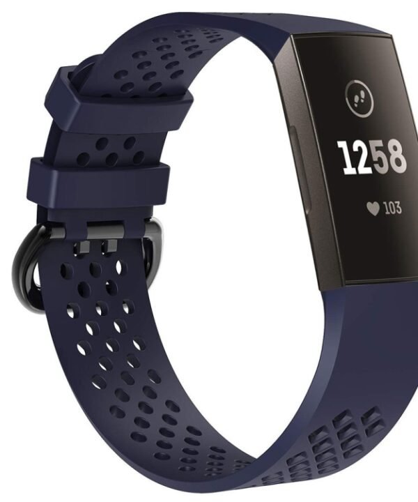 Square Hole Adjustable Sport Watch Band for FITBIT Charge 3