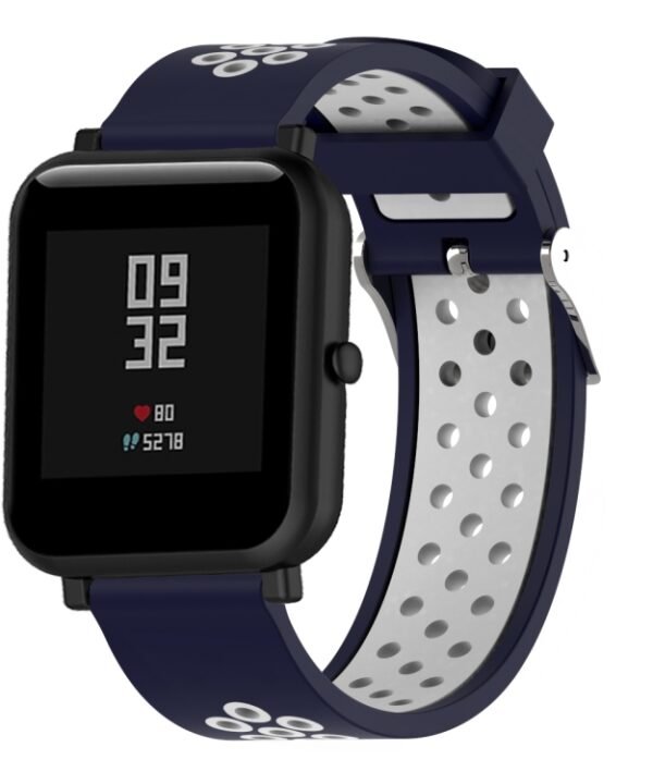Double Colour Silicone Sport Watch Band for Xiaomi Huami Amazfit Bip Lite Version 20mm