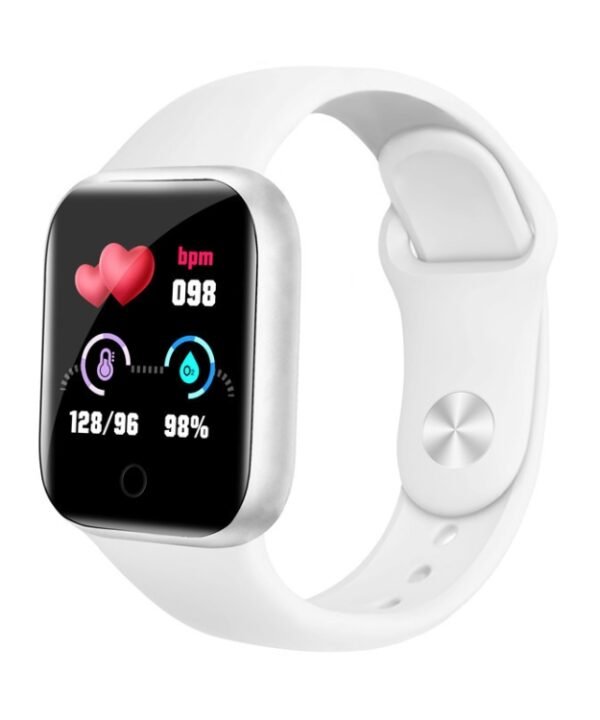Y68 1.44 inch Smart Watch, Support Heart Rate Blood Pressure Blood Oxygen Monitoring, Y68 White, Y68 Silver Black, Y68 Black, Y68 Pink