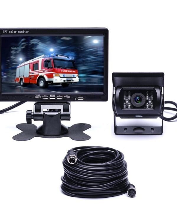 F0505 7 inch HD Car 18 IR LEDs Backup Camera Rearview Mirror Monitor, with 10m Cable