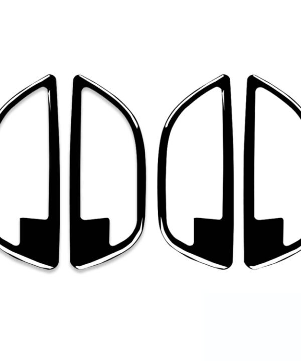 For BMW 5 Series F10 2011-2017 4pcs Car Door Handle Frame Decorative Sticker,Left and Right Drive Universal