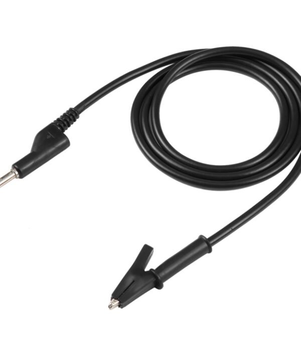Thick Probe to Alligator Clip Test Lead Single Cable, Length: 1m