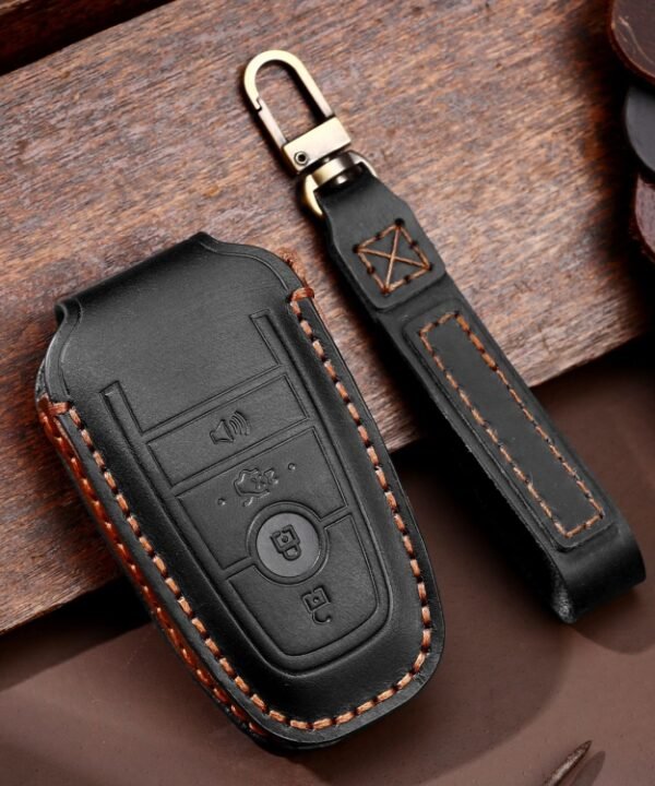 For Ford F-150 4-button C072/1 Car Key Leather Protective Case, C072/1