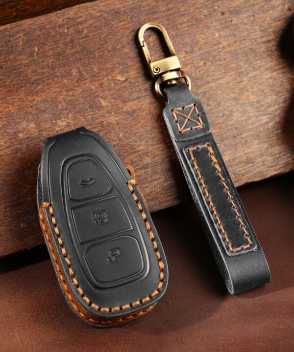 For Ford Focus/Mondeo/Maverick/Explorer/Escort/Edge 2017-2018 C231 Car Key Leather Protective Case, C231
