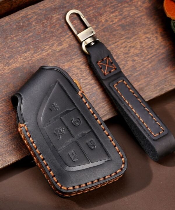 For Cadillac / CT5 / CT6 / XT6 C088 Car Key Leather Protective Case, C088