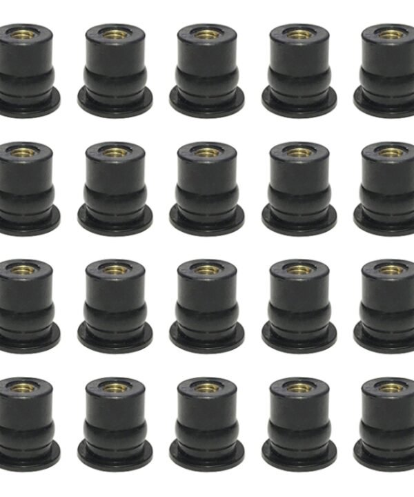 20 in 1 M6 Universal Motorcycle Windshield Brass Nuts