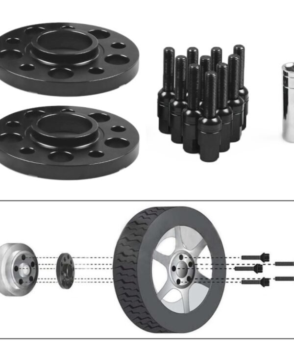 For Mercedes-Benz 20mm Car Modified Wheel Hub Flange Center Wheel Spacer with M12x1.5 Screws, 20mm