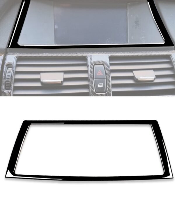 Car Navigation Frame Decorative Sticker for BMW X5 E70 2008-2013 / X6 E71 2009-2014, Left and Right Drive Universal, Navigation Frame