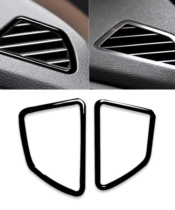 2pcs / Set Car Right Drive Dashboard Air Outlet Frame Decorative Sticker for BMW X5 E70 / X6 E71 2008-2013, Left and Right Drive Universal, Right Drive Dashboard Air Outlet