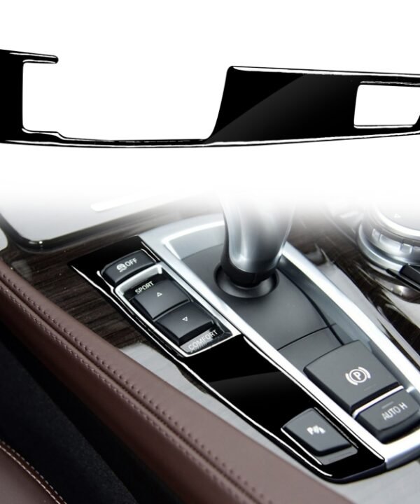 Car Left Drive Gear Panel Single Key Decorative Sticker for BMW Series 5 F10 2011-2017, For Series 5 F10 Single Key, Left Drive