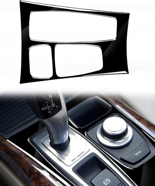 Car Right Drive Gear Panel Decorative Sticker for BMW X5 E70 2008-2013 / X6 E71 2009-2014, For X5 E70 / X6 E71 Low Ver, Right Drive