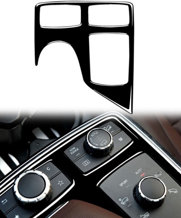 Car Left Drive Central Armrest Box Multimedia Panel Decorative Sticker For Mercedes-Benz GLE 2015-2018/GLS 2016-2018/M-class 2012-2015, For GLE 2015-2018, 49 Multimedia Panel, Left Drive
