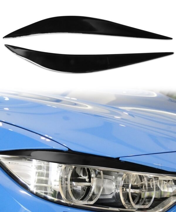Pair Car Lamp Eyebrow Soft Decorative Sticker for BMW 4 Series F32/F33/F36 2012-2017, M3 F80 & M4 F82/F83 2014-2016, For BMW 4 Series F32/F33/F36 2012-2017, M3 F80 & M4 F82/F83 2014-2016