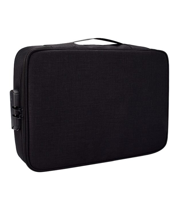 ZJ02 Waterproof Polyester Multi-layer Document Storage Bag Laptop Bag  for All Sizes of Laptops, with Password Lock
