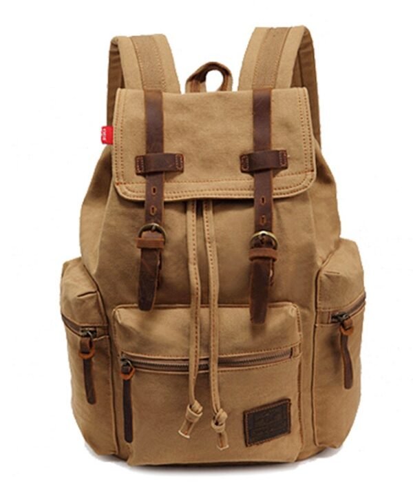 AUGUR 1039 Men Retro Canvas Backpack Shoulders Laptop Bag, 1039