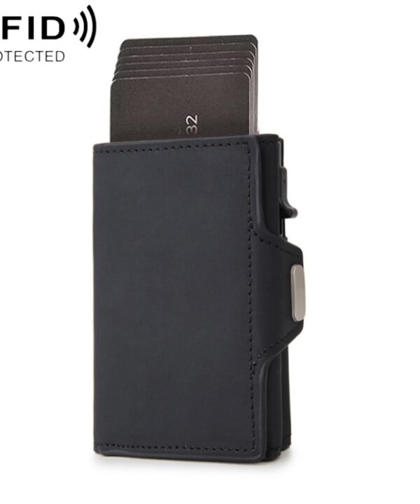 CH0727-1 RFID Carbon Fiber Zipper Multifunctional Card Package
