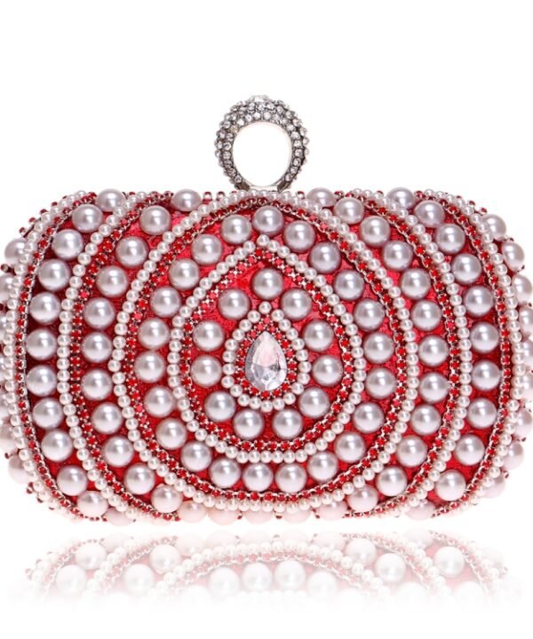 Women Fashion Banquet Party Pearl Handbag