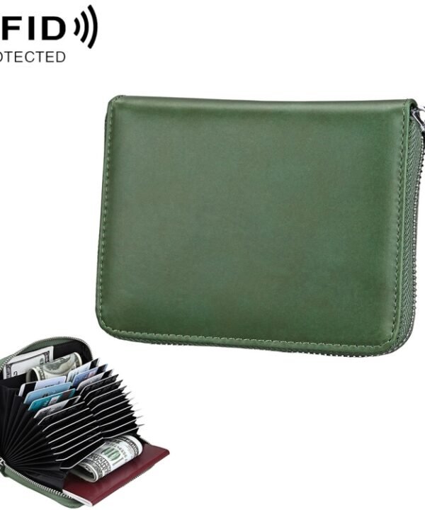 Antimagnetic RFID Multi-functional Genuine Leather Card Package