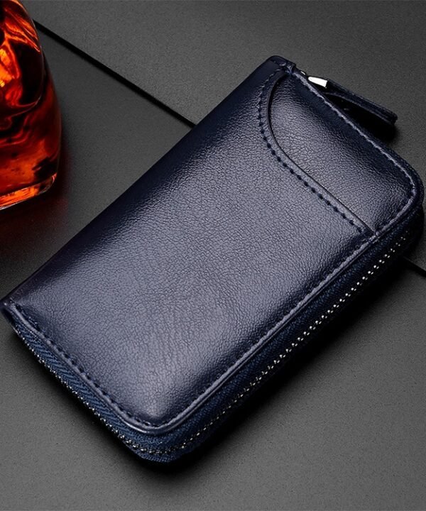 9106 Large-capacity Zipper Leather Keys Holder Bag Multi-function Wallet