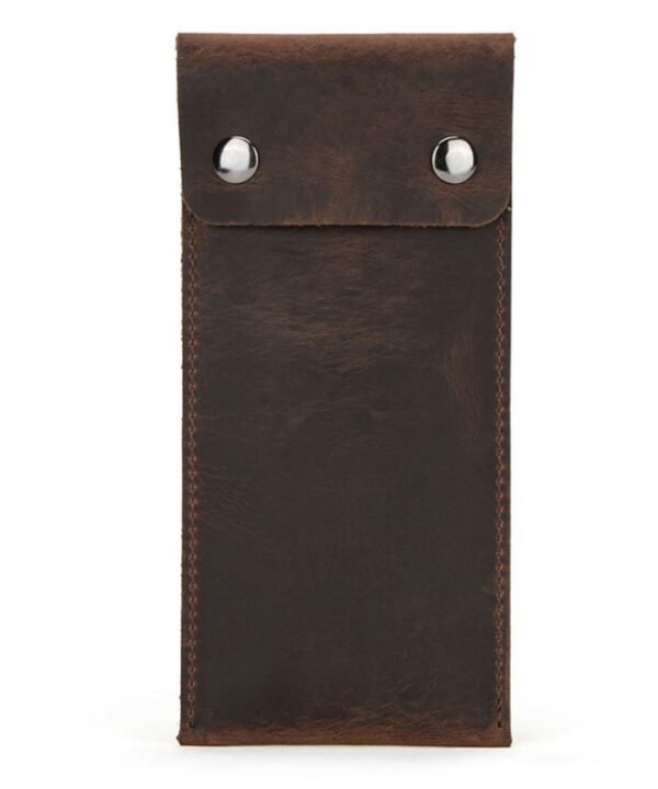 CONTACTS FAMILY CF1110 Universal Crazy Horse Leather Watch Protective Case Storage Bag for Apple Watch