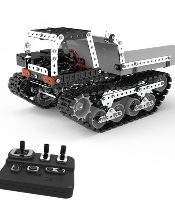 MoFun SW(RC)-007 2.4G Wireless Remote Control 10-channel Dump Truck Children DIY Stainless Steel Assembled Toy
