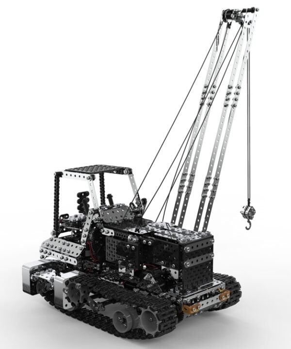 MoFun SW(RC)-010 2.4G Wireless Remote Control 10-channel Side Crane Children DIY Stainless Steel Assembled Toy