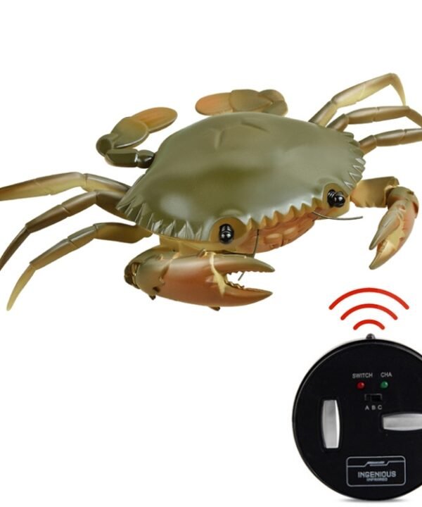 9995 Infrared Sensor Remote Control Simulated Crab Creative Children Electric Tricky Toy Model, Crab(Green), Crab(Yellow)